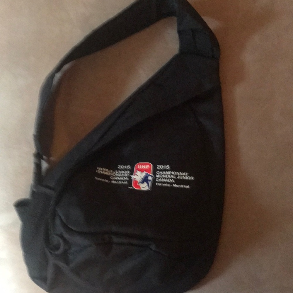 Crossbody bag from 2015 world junior Hockey